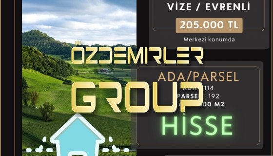 KIRKLARELİ'DE KAÇIRILMAYACAK FIRSATTA 3 ADET 300M2 HİSSE